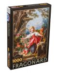 Пъзел D-Toys от 1000 части – Игра на сляпа баба, Жан-Оноре Фрагонар - 1t