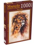 Пъзел Magnolia от 1000 части - Лъв и лъвче - 1t