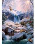 Пъзел Cobble Hill от 1000 части - Магичен зимен водопад - 2t