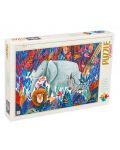 Пъзел D-Toys от 1000 части – Слон, Андреа Кюрти - 1t