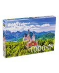 Пъзел Enjoy от 1000 части - Замъкът Нойшванщайн през лятото, Германия - 1t