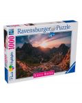 Пъзел Ravensburger от 1000 части - Красиви планини - 1t