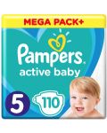 Пелени Pampers - Active Baby 5, 110 броя - 1t