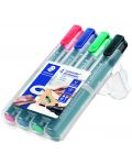 Перманентни маркери Staedtler Lumocolor - 4 цвята - 1t