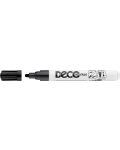 Перманентен маркер Ico Deco - объл връх, черен - 1t