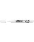 Перманентен маркер Ico Deco - объл връх, бял - 1t