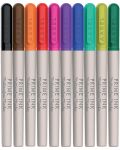 Перманентни маркери Adel Prime Ink - 10 цвята - 1t