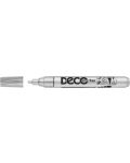Перманентен маркер Ico Deco - объл връх, сребрист - 1t