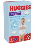 Пелени гащи Huggies - Дисни, за момче, размер 5, 12-17 kg, 34 броя - 2t