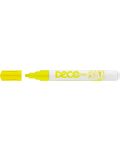 Перманентен маркер Ico Deco - объл връх, жълт - 1t