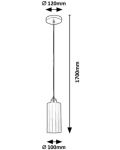 Пендел Rabalux - Panthea 4479, IP20, E27, 1 x 40W, 230V, златист - 2t