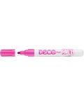 Перманентен маркер Ico Deco - объл връх, розов - 1t