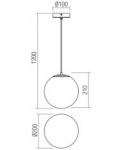 Пендел Smarter - Boldy 01-3071, IP20, 240V, E14, 1 x 28W, черен мат - 2t