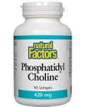 Phosphatidyl Choline, 420 mg, 90 капсули, Natural Factors - 1t