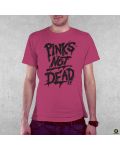 Тениска RockaCoca Pink's not dead, розова, размер M - 2t