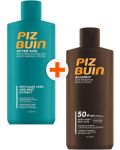 Piz Buin Комплект - Лосион за след слънце и Слънцезащитен лосион, SPF 50+, 2 х 200 ml - 1t