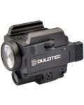 Пистолетен фенер Dulotec - G4, подцевен с лазерен целеуказател, червен - 2t