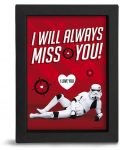 Плакат с рамка The Good Gift Movies: Star Wars - I will always miss you - 1t