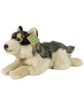 Плюшена играчка Rappa Еко приятели - Вълк, лежащ, 35 cm - 1t