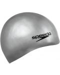 Плувна шапка Speedo - Plain Moulded Silicone Cap, сива - 1t