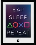 Плакат с рамка GB eye Games: PlayStation - Eat, Sleep, Repeat - 1t