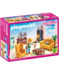 Комплект фигурки Playmobil - Всекидневна с камина - 2t