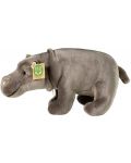 Плюшена играчка Rappa Еко приятели - Хипопотам, стоящ, 30 cm - 2t