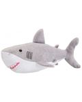 Плюшена играчка Wild Planet - Голяма бяла акула, 36 cm - 1t