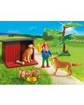 Комплект фигурки  Playmobil Country - Кучета порода голдън ретрийвър и техния стопанин - 2t