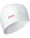 Плувна шапка Zoggs - Nylon-Spandex PU, бяла - 1t