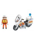 Комплект фигурки Playmobil City Action - Мотор за спешна медицинска помощ със светлини - 4t