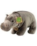 Плюшена играчка Rappa Еко приятели - Хипопотам, стоящ, 30 cm - 1t