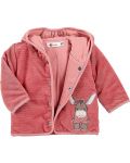 Плюшено бебешко палтенце Sterntaler - С магаренце, 68 cm, 5-6 месеца, розово - 4t