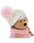 Плюшена играчка Оrange Toys Life - Tаралежчето Флъфи с бяло-розова шапка, 15 cm - 2t