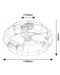 Плафон с вентилатор Rabalux - Cadmus 71043, IP20, E27, 3 x 25W, 230V - 6t