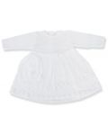 Плетен комплект за момиче EKO - Бял, 74 cm - 1t