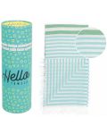 Памучна кърпа в кутия Hello Towels - Bali, 100 х 180 cm, тюркоаз-зелена - 1t
