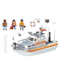 Конструктор Playmobil City Action - Моторна спасителна лодка с водно оръдие за гасене на пожари - 2t