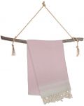 Памучна кърпа в кутия Hello Towels - New, 100 х 180 cm, розово-бежова - 3t