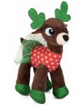 Плюшена играчка Амек Тойс - Коледен елен с рокля, зелен, 30 cm - 1t