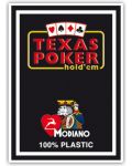 Пластични покер карти Texas Poker - черен гръб - 1t