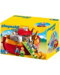 Комплект фигурки Playmobil 1.2.3 - Мобилен Ноев ковчег - 1t