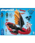 Комплект фигурки Playmobil - Боен кораб дракон - 3t