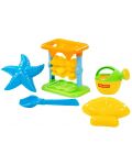 Плажен комплект Polesie Toys - Мелница, 5 части, асортимент - 2t