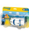 Фигурки Playmobil 1.2.3 - Полицай с полицейска кола - 1t