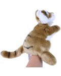 Плюшена играчка Rappa Еко приятели - Кукла за театър, Тигър, 28 cm - 3t