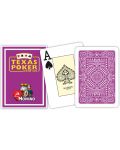 Пластични покер карти Texas Poker - лилав гръб - 2t