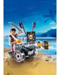 Фигурки Playmobil Pirates - Пират с черно оръдие - 3t