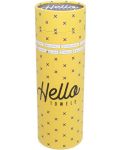 Памучна кърпа в кутия Hello Towels - Bali, 100 х 180 cm, сиво-жълта - 4t
