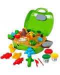 Куфар с пластилин PlayGo Dough & Carry – Динозаври - 2t